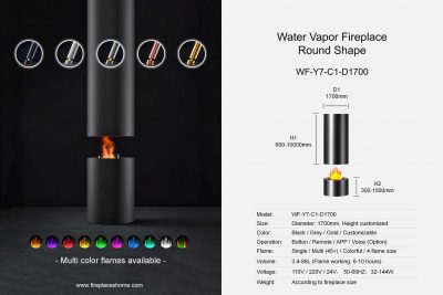 Water vapor fireplace stand round shape WF-Y7-C1-1 Diameter 1700mm