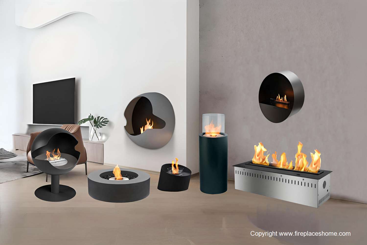 slide ethanol fireplace series show 1 1