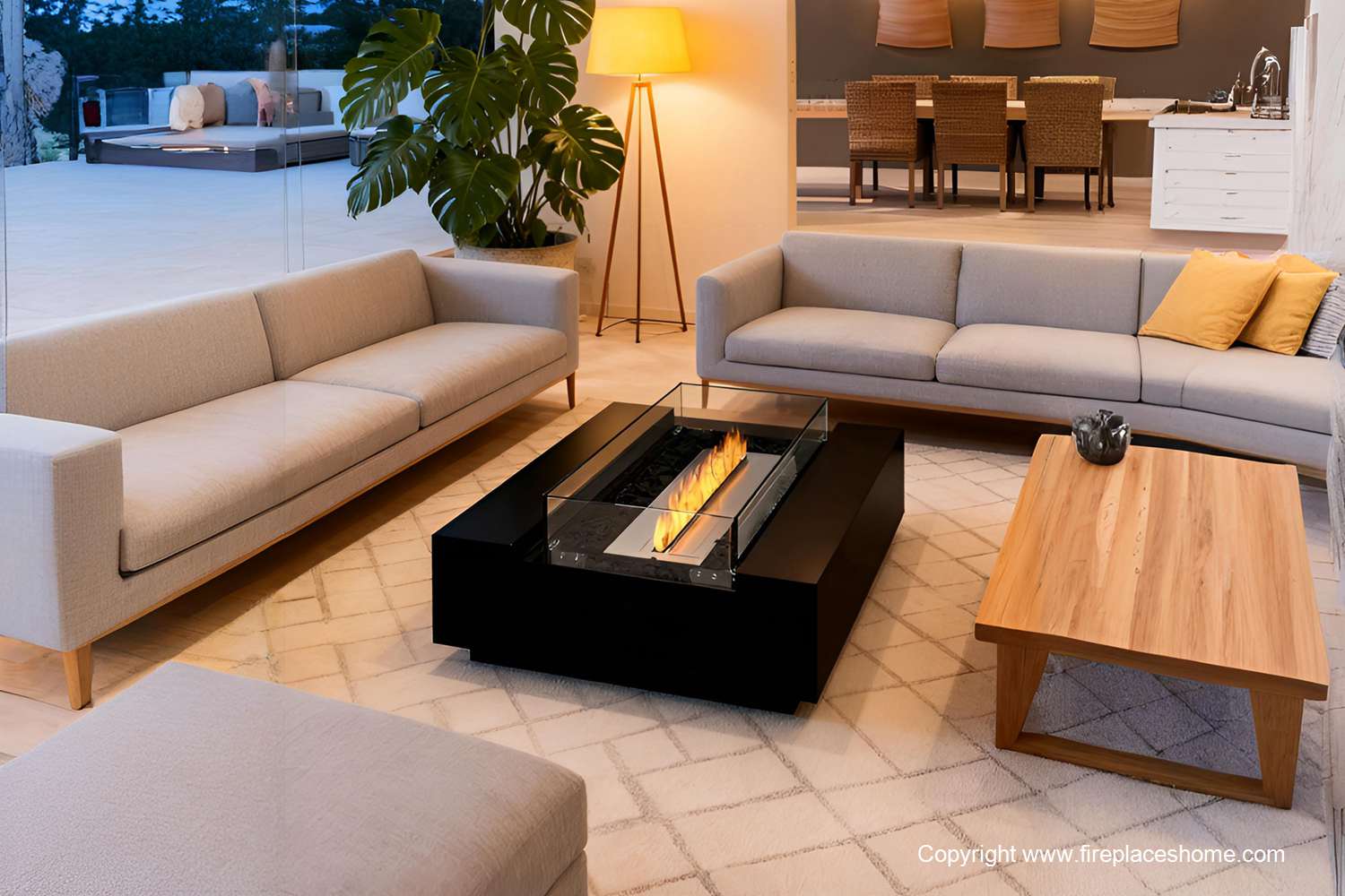 slide fireplace table series show 1 1